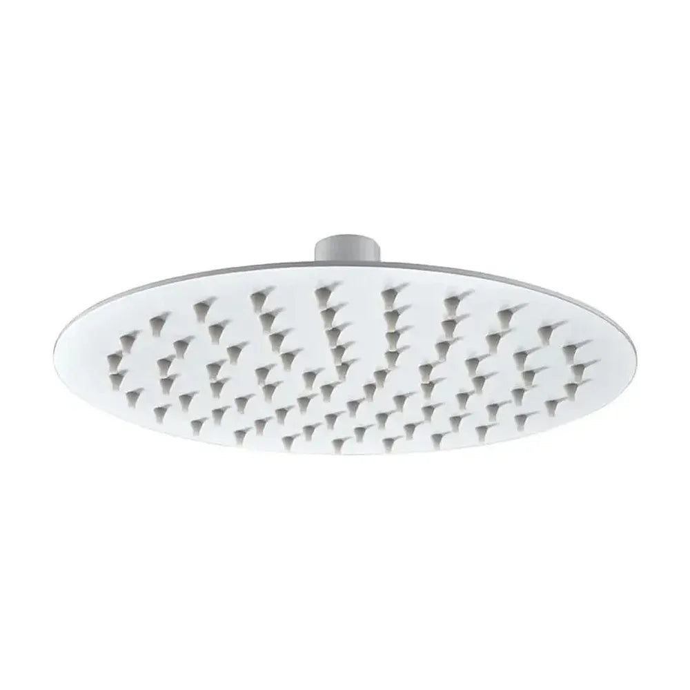 Rociador para ducha de diseño extraplano y moderno con un acabado blanco mate ø30 de Imex Imex