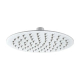 Extra slim round shower head 30 cm white matte finish modern design Imex