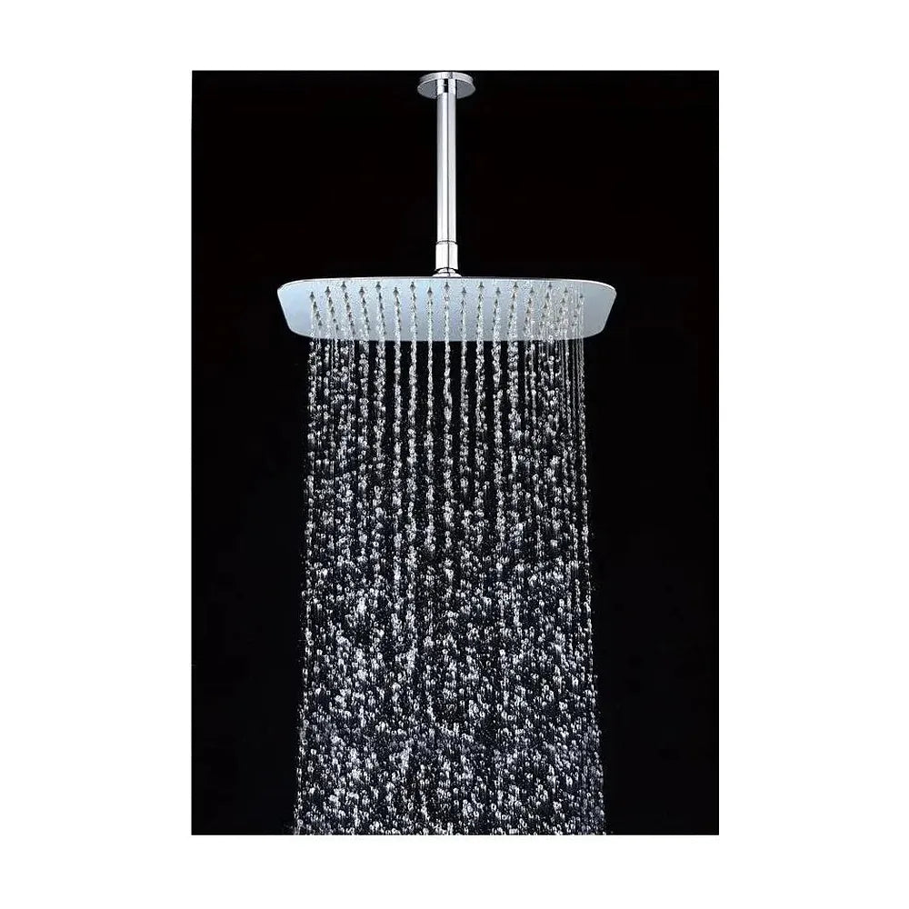 Vista principal de Rociador rectangular con un diseño extraplano para ducha fabricado en acero inoxidable con acabado...