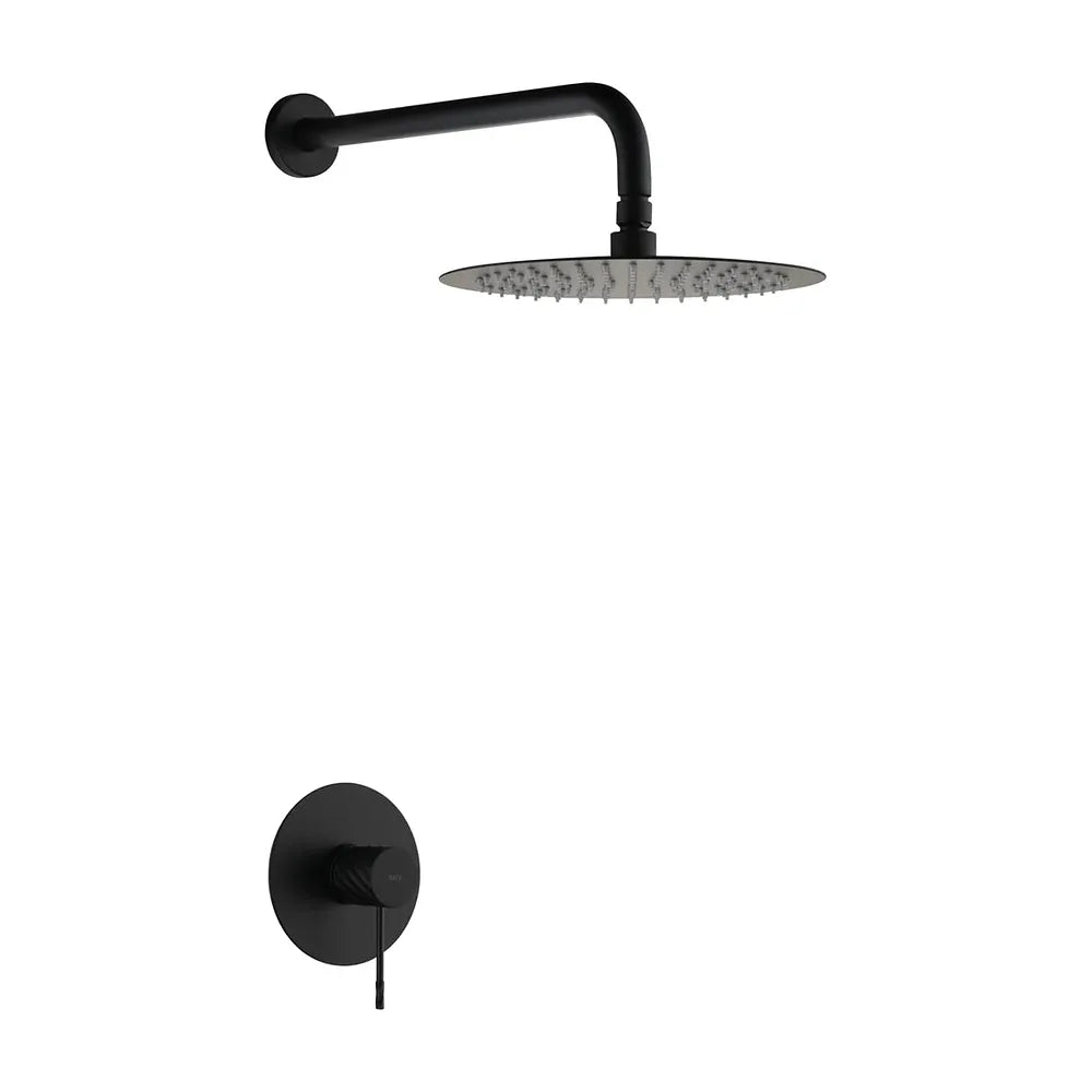 Set monomando empotrado 1 vía Genova con rociador negro mate Imex Imex