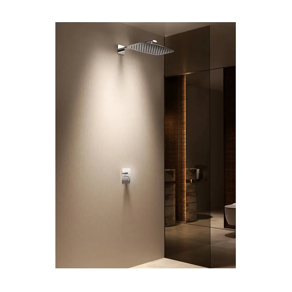 Vista trasera o instalación de Set monomando empotrado 1 vía Toscana con rociador cromo Imex