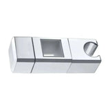 Suporte quadrado com um design regulável de duche fabricado em ABS com acabamento cromado Imex