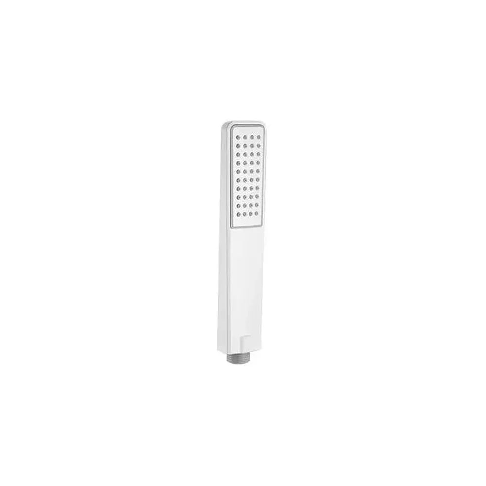Teleducha rectangular de diseño ergonómico fabricado en ABS con un acabado blanco de Imex Imex