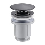 Valvola Click-Clack Imex Black Gun Metal per Lavabo e Bidet