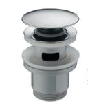 Sink and bidet drain valve made of PVC and chrome plated steel Imex