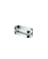 Front soap dish with rounded design 304 stainless steel chrome finish Nirmala by Imex