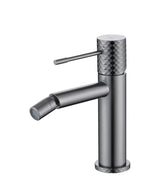 Grifo monomando para bidé con tecnología cold open hecho de latón con acabado negro metalizado Genova de Imex
