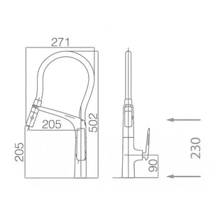 imex_lanzarote_gce015_grifo_de_cocina_monomando_de_cano_alto_acabado_ccromado_y_negro_mate_lanzarote_4
