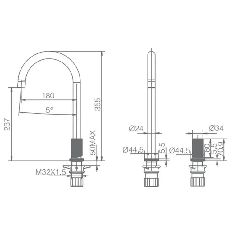 imex_manacor_gcm001_bl_grifo_de_cocina_monomando_de_cano_alto_y_curvo_acabado_en_blanco_mate_manacor_4