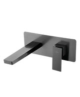 Grifo monomando empotrado para lavabo hecho de latón con acabado negro metalizado Pisa de Imex