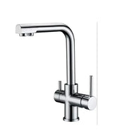 Grifo de cocina monomando osmosis con dos vías de agua color cromado Marsella de Imex