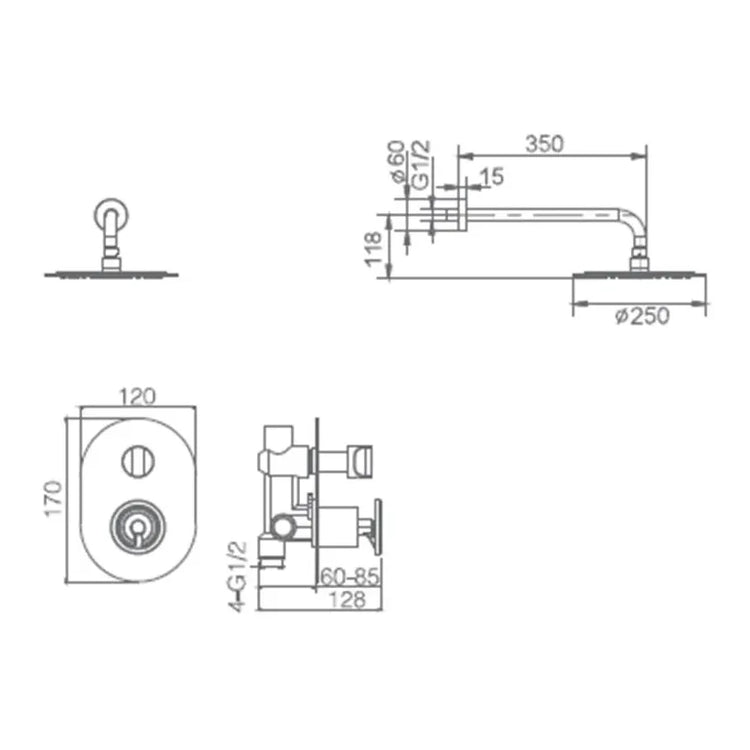 imex_olimpo_gpc033_ng_conjunto_de_diseno_moderno_para_ducha_de_pared_con_un_acabado_negro_mate_olimpo_2