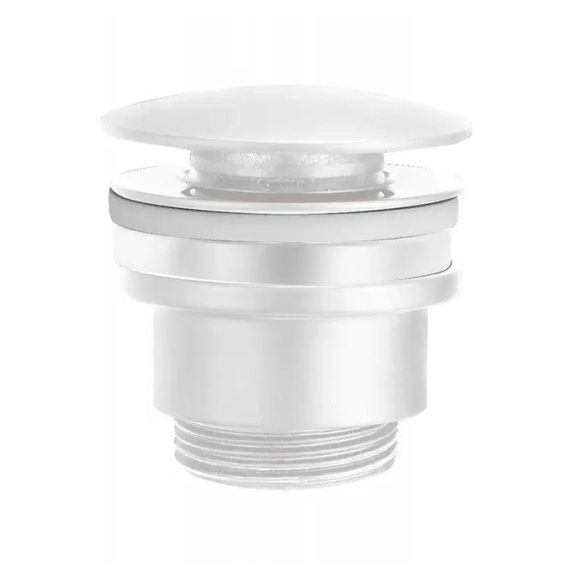 Torneira para lavatório de alça única IMEX MILOS GLIS045/BL com design embutido com acabamento branco fosco milos stick