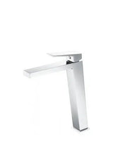 Grifo monomando de diseño alto para lavabo fabricado en latón de acabado cromado Art de Imex