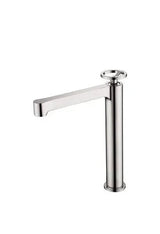 Grifo alto monomando de lavabo fabricado en latón con cierre cerámico de acabado cromado Olimpo de Imex