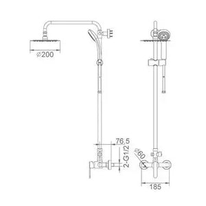 imex_roma_bdr002_columna_regulable_de_pared_para_ducha_con_un_diseño_moderno_y_un_acabado_negro_1