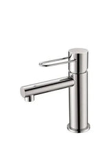 Grifo monomando para lavabo con cierre cerámico de diseño moderno y acabado cromado Milos de Imex