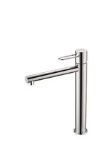 Grifo monomando para lavabo de cierre cerámico con un diseño alto de acabado cromado Milos de Imex