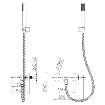 imex_genova_btg053_4oc_grifería_termostática_para_bañera_y_ducha_hecha_de_latón_con_acabado_oro_cepillado_2