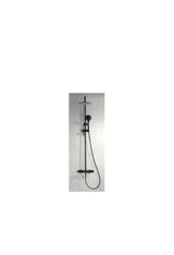 Barra de ducha termostática hecha de acero inoxidable con acabado negro mate Eco-kent de Imex