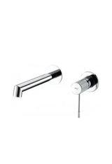 Grifo monomando para lavabo con un diseño empotrado y fabricado en latón cromado Line de Imex
