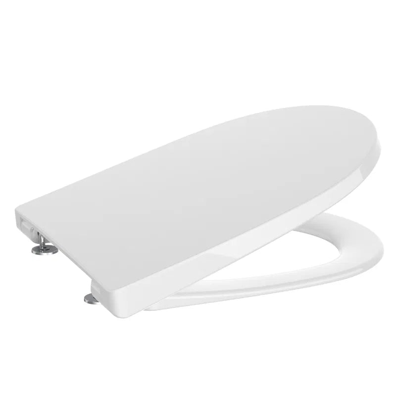 Inodoro de tanque bajo salida dual y diseño adosado a pared en acabado blanco Ona Rimless de Roca