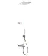 Kit bañera ducha termostático electrónico caño cascada Shower Technology TRES