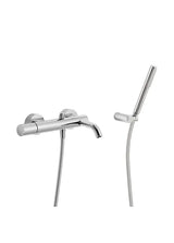 Kit de bañera y ducha con grifo monomando de latón y acabado cromado Study TRES