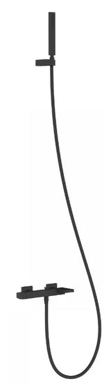Kit de bañera y ducha con sistema antical de latón acabado negro mate Slim TRES