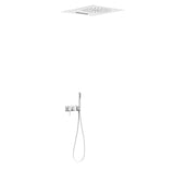 Kit de ducha con grifo monomando de tres vías fabricado en latón con acabado blanco TRES