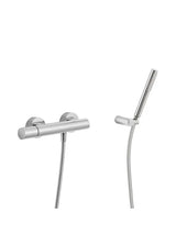 Kit de ducha con grifo monomando fabricado en latón con acabado cromado Study TRES
