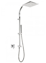 Kit de ducha para empotrar con grifo monomando de latón con acabado cromado Tres