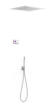 Kit de grifo de ducha con panel termostático electrónico de dos vías Shower Technology Blue Edition TRES