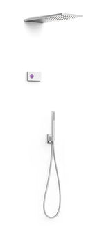 Kit de grifo de ducha con panel termostático y electrónico Shower Technology Blue Edition TRES
