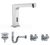 Kit de grifo electrónico con sensor infrarrojo y agua premezclada con acabado cromado Tempo Basic TRES