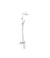 Kit de grifo termostático mural de varias vías con ducha de mano telescópica y acabado cromado Study Exclusive TRES