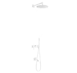 Kit ducha monomando de diseño elegante con tres vías acabado blanco TRES