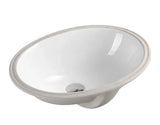 Lavabo bajoencimera ovalado cerámico blanco NUE de Aquore