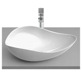 Roca Ohtake A327A13000 lavabo sobre encimera de FineCeramic ovalado y de acabado en color blanco Roca
