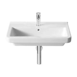 ROCA DAMA A327783000 Lavabo para instalación a mural de 65 cm fabricado en porcelana de color blanco