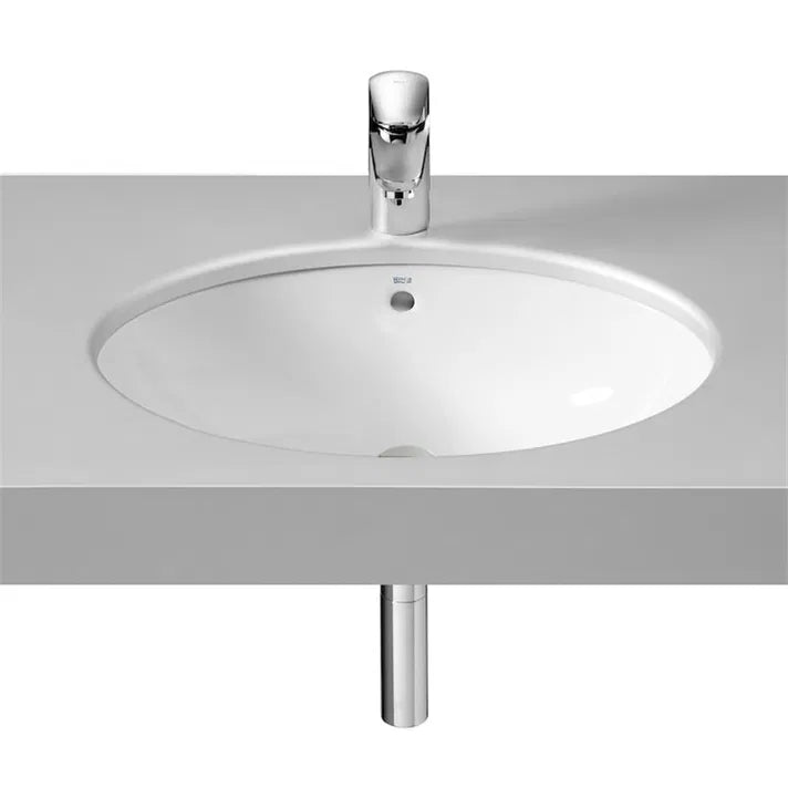 ROCA GRAND BERNA A327899000 Pia de bancada de porcelana de 42 cm com acabamento branco 