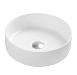 Lavabo sobreencimera blanco de cerámica de diseño moderno Spin 35 de Aquore