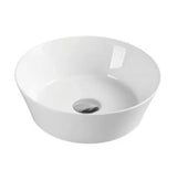 Lavabo sobreencimera blanco redondo de cerámica Spin 36 B de Aquore