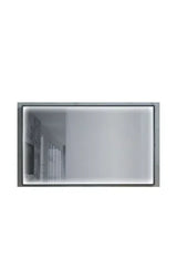 Espejo cuadrado con luz perimetral integrada en el marco de aluminio Led Imex