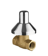 Llave de paso para empotrar a pared con agua fría de latón con acabado cromado Ese-23 Basic TRES