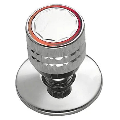 Llave de paso para empotrar de 7 cm fabricada en latón con acabado cromado ESE-23 TRES 2
