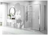 Pare-douche d'angle coulissante en verre trempé TR102 Kassandra