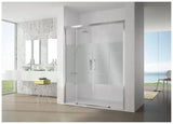 Pare douche avec coulissants et fixes en verre décoré Clio CU100 Kassandra
