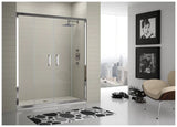 Pare douche avec 2 portes coulissantes et 2 feuilles fixes TR100 Kassandra