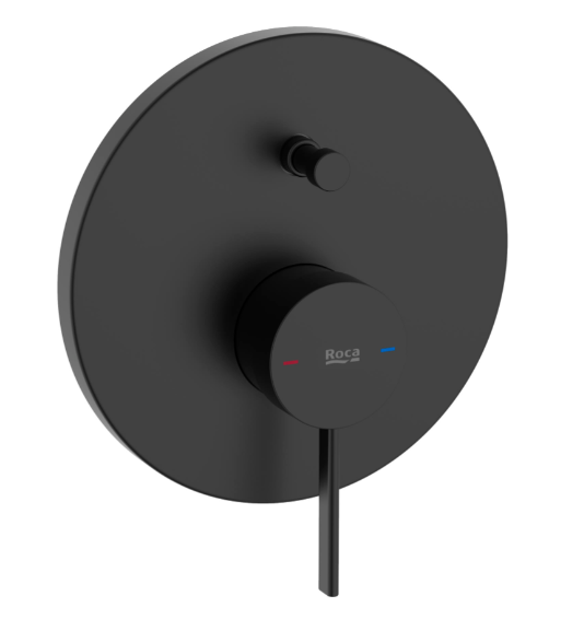 Mezclador Empotrable Baño-Ducha Ona Negro Mate Roca - Vista 1